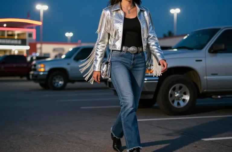 12 Silver Metallic Cowgirl Outfits — Shiny Looks That Stand Out