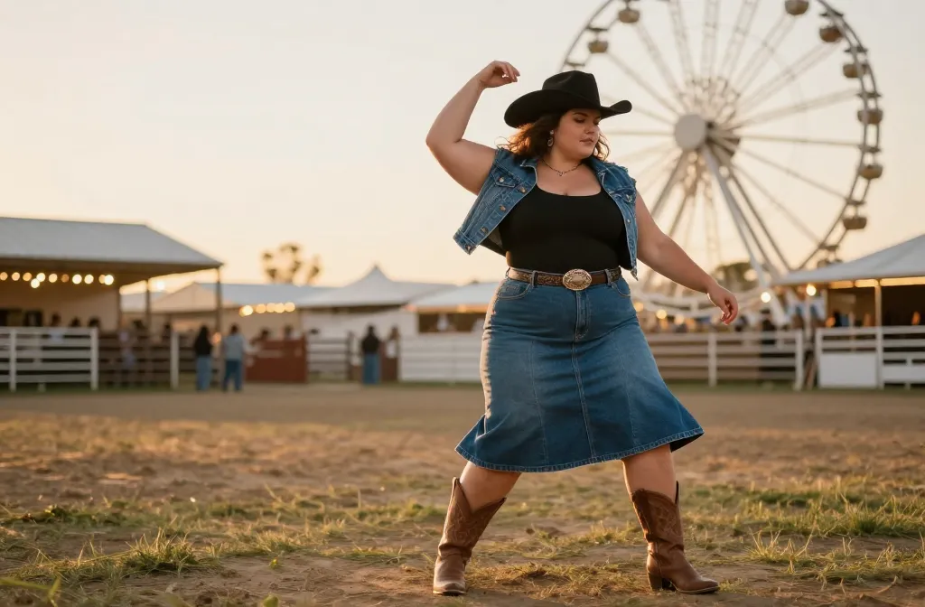 20 Plus Size Cowgirl Outfits — Flattering Western Looks