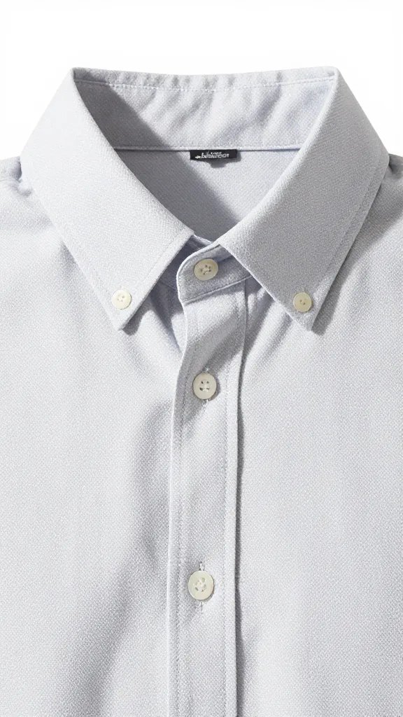 cotton button-down collar, sunlit outdoor concert