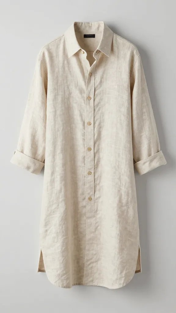 linen button-down sleeve roll, evening lawn lighting