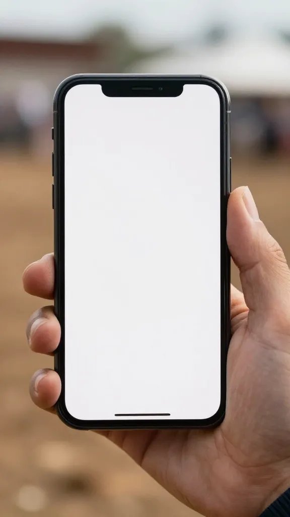 smartphone displaying rodeo e-ticket in hand