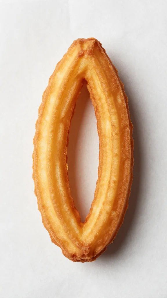 single deep-fried funnel cake on wax paper