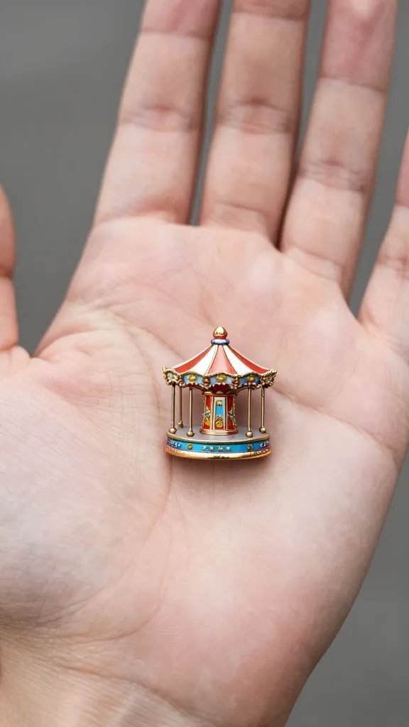 lone carnival ride wrist token on palm