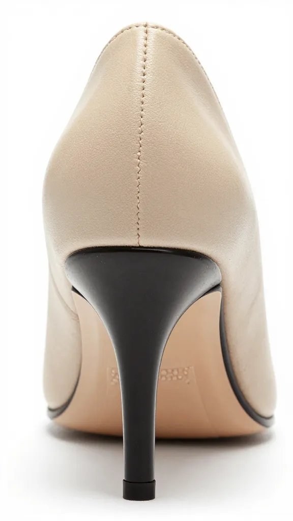 heel counter closeup showing quarter-inch heel slip