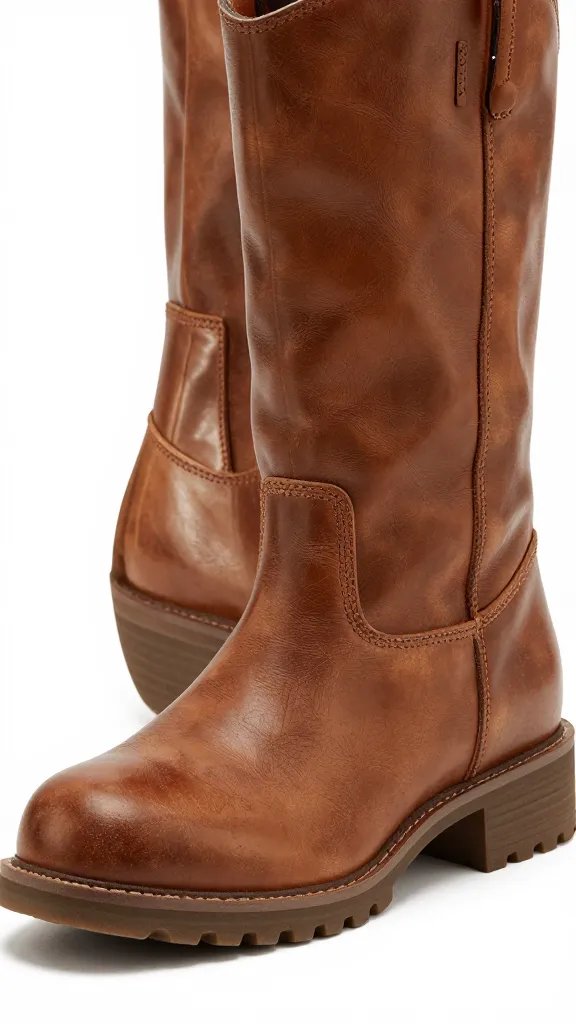 cedar boot tree toe block, polished closeup