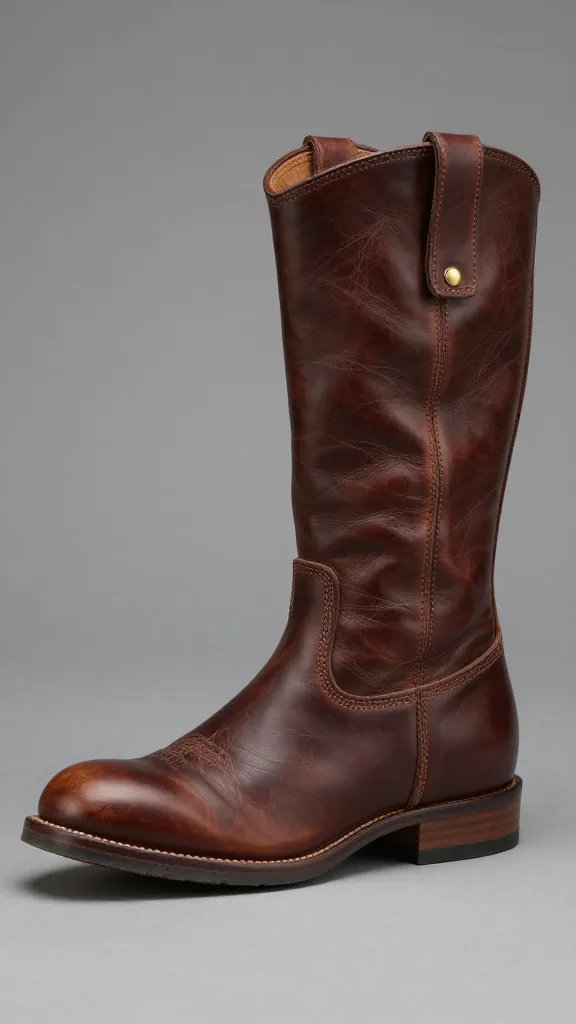 cobbler’s last holding single boot, leather stretched tight