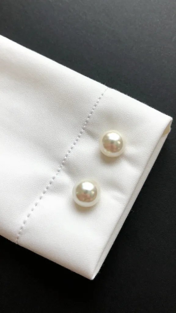 pearl snap cuff placket, double-needle stitching, detail shot
