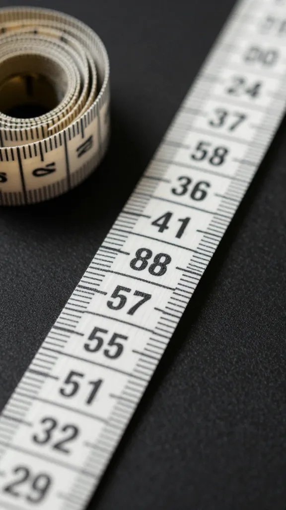 hat size tape measuring inner sweatband, tight closeup